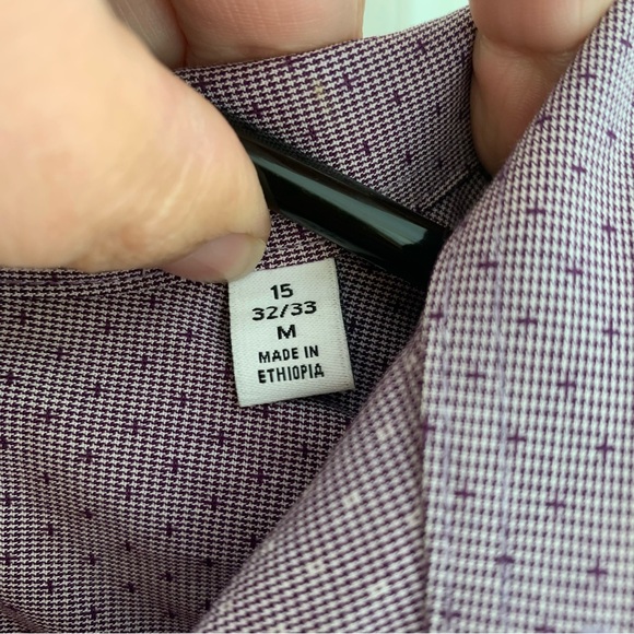 Calvin Klein Slim Fit Mens Top 32/33 M Purple - Picture 3 of 6